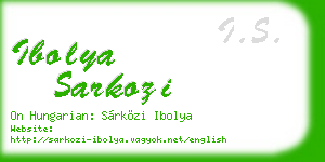 ibolya sarkozi business card