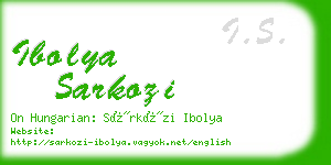 ibolya sarkozi business card